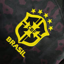 Camisa Brasil Não ao Racismo 2022/23 Torcedor Masculina Preta e Amarela - Sport Premium
